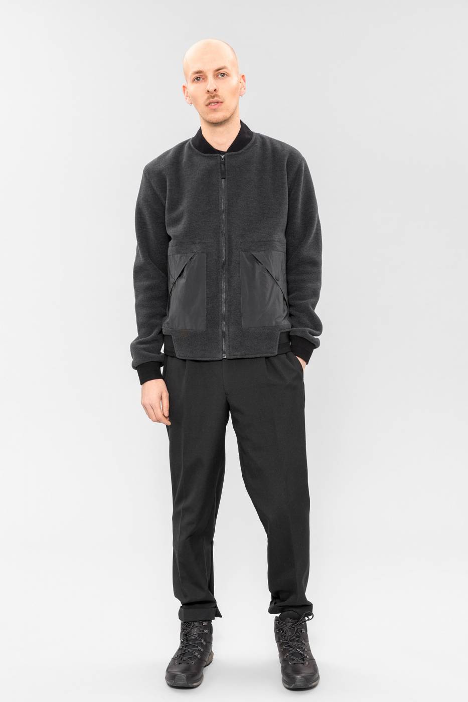 NOUW Fleece Bomber – anthracite