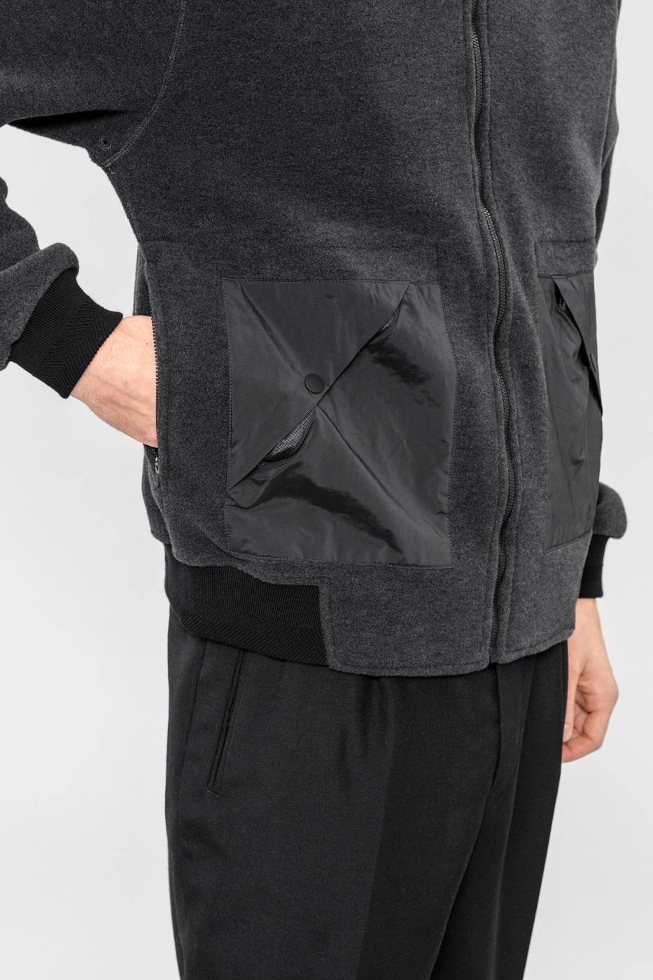 NOUW Fleece Bomber – anthracite