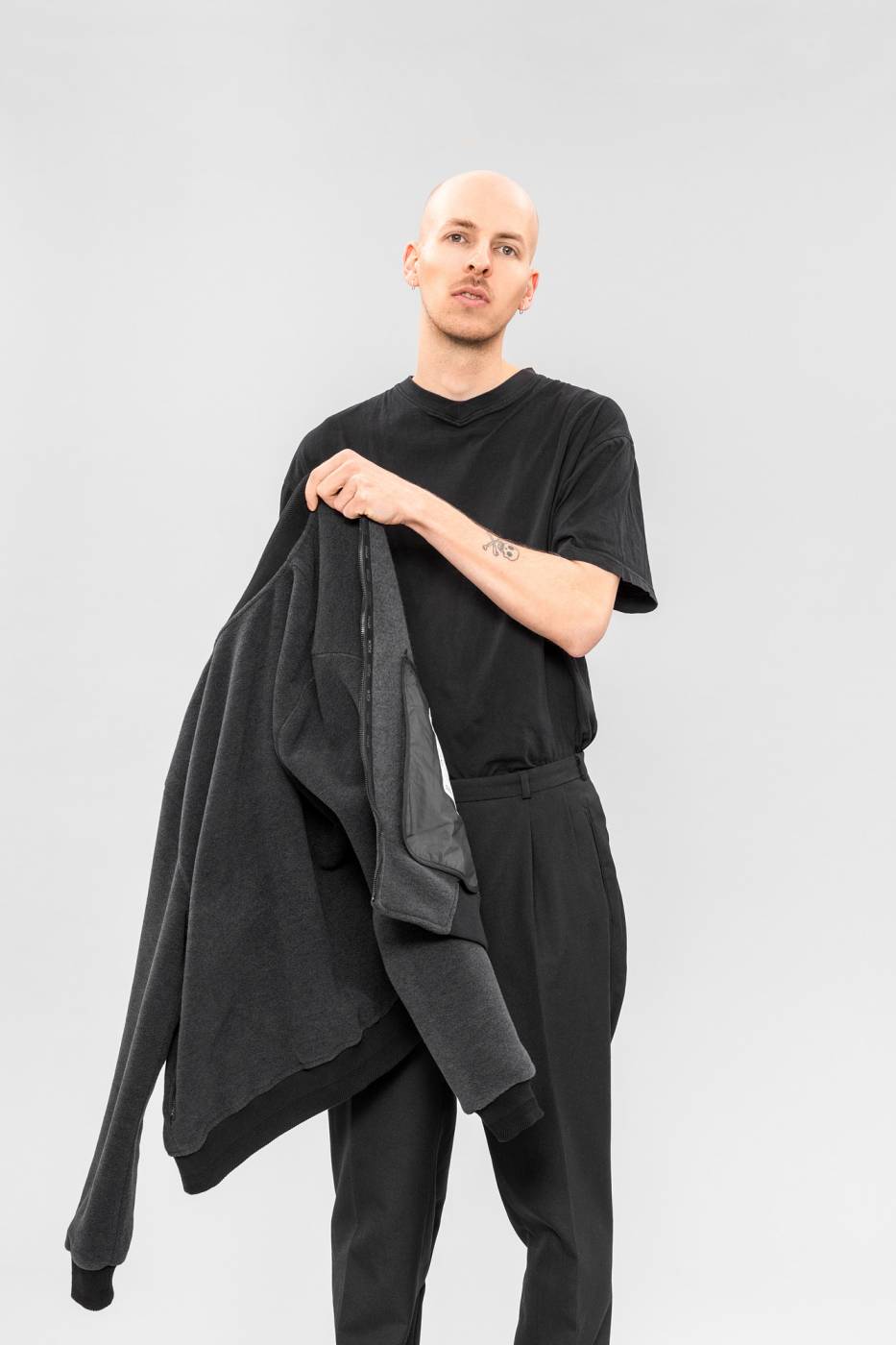 NOUW Fleece Bomber – anthracite