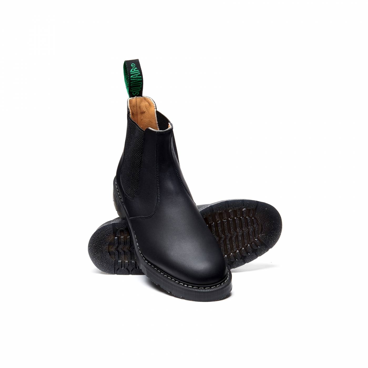 Solovair Black Greasy Dealer Boot – black
