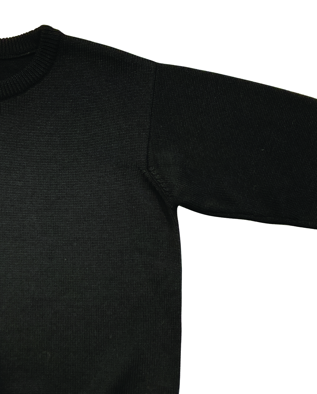 NOUW merino crew neck – black