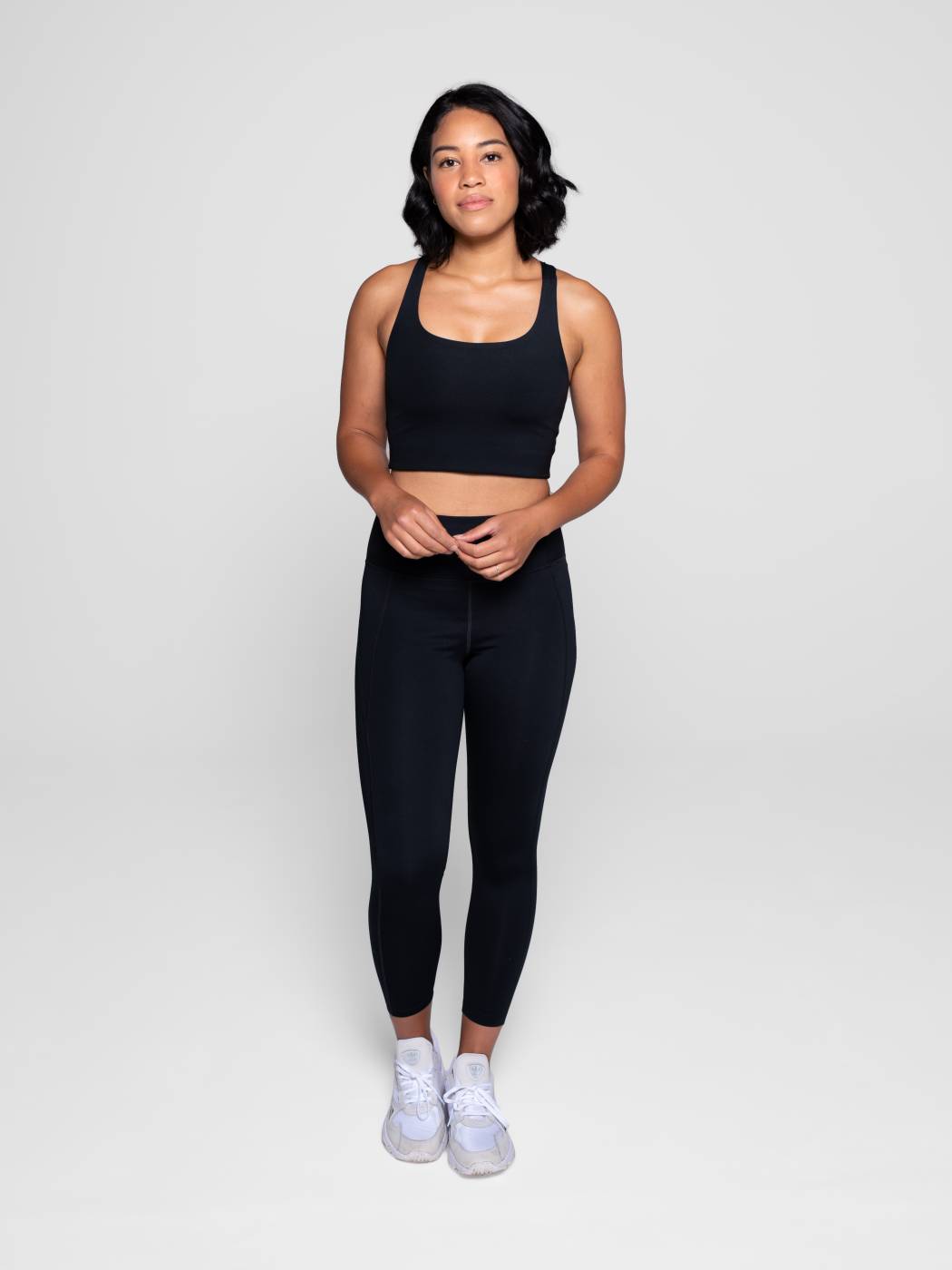 Girlfriend Collective 7/8 Compressive High-Rise Leggings – black