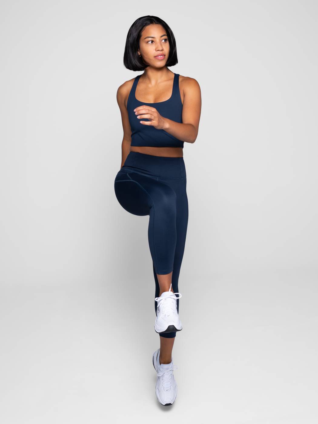 Girlfriend Collective 7/8 Compressive High-Rise Leggings – blue