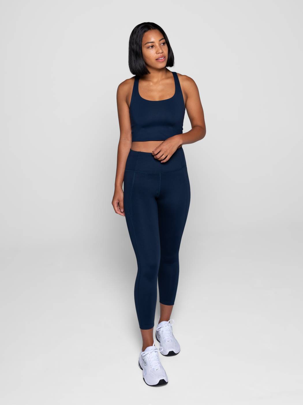 Girlfriend Collective 7/8 Compressive High-Rise Leggings – blue