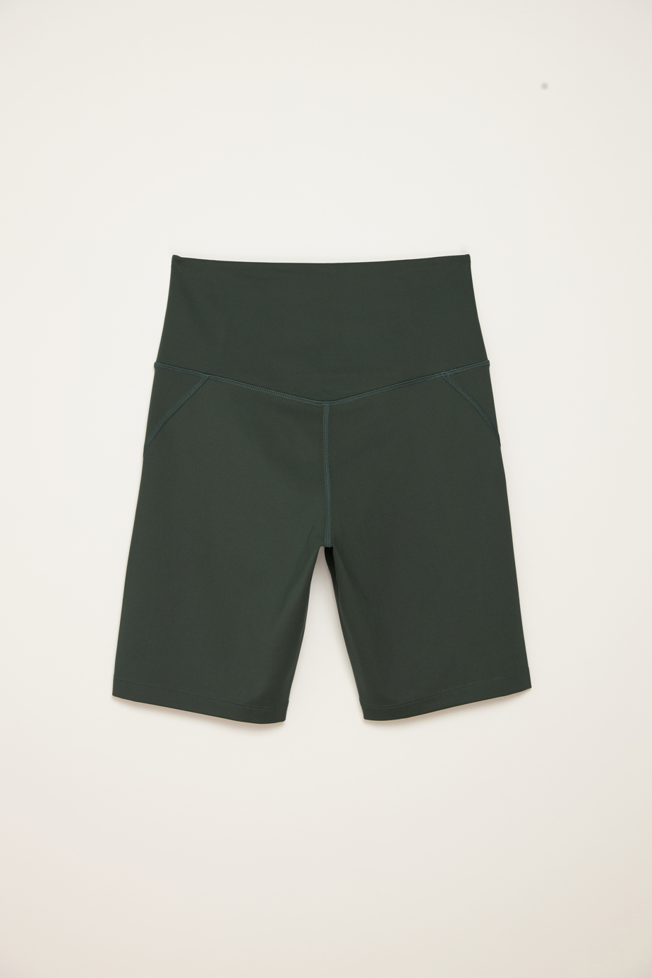 Compressive High-Rise Bike Shorts – green